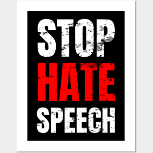 Stop hate speech Posters and Art